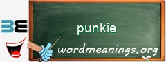 WordMeaning blackboard for punkie